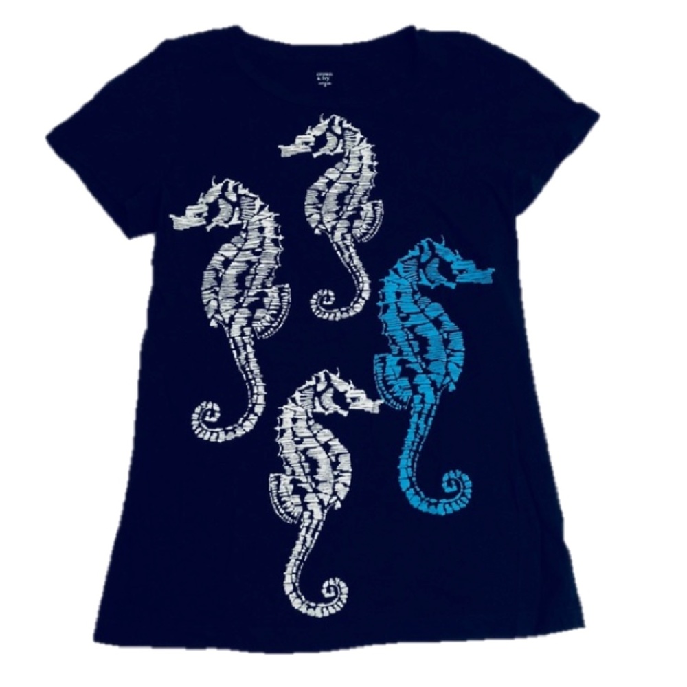 Crown and Ivy Navy Tee Short Sleeve Size S